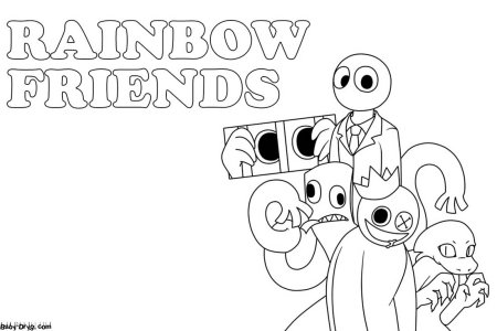 Rainbow friends раскраска