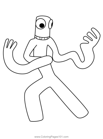 Раскраска радужные друзья РОБЛОКС