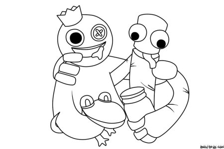Rainbow friends раскраска
