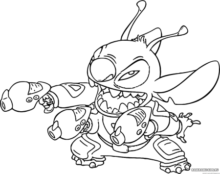 Раскраски Lilo Stitch
