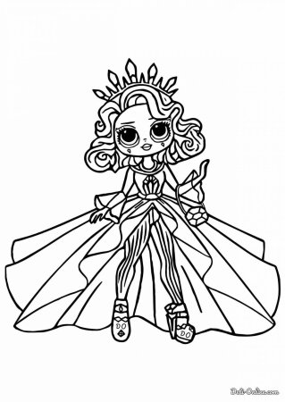 Раскраска lol Diva