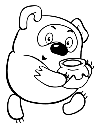 Раскраска "Винни-пух"