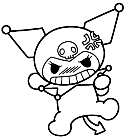 Kuromi раскраска
