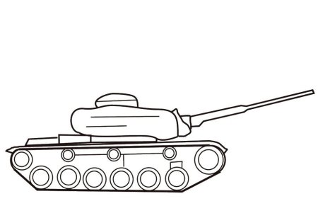 Картинки раскраски танк на белом фоне (54 фото)