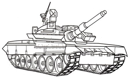 Танк т-80 раскраска