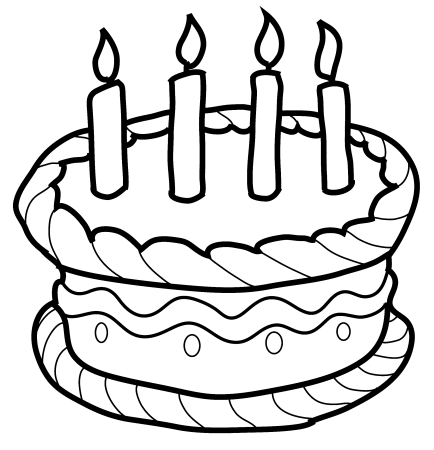 Раскраска торт