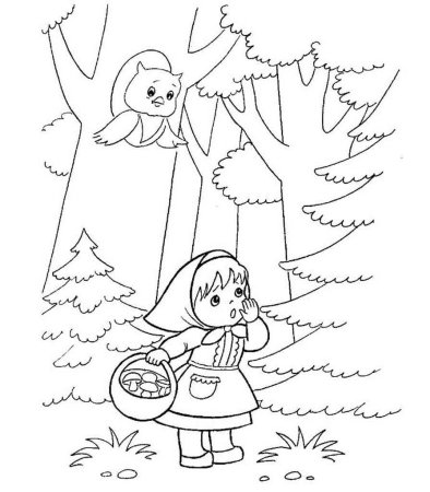 Раскраски сказки для детей 3-4 лет