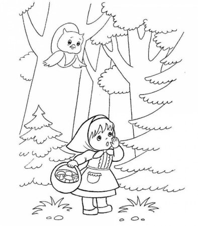 Раскраски сказки для детей 3-4 лет
