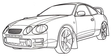Раскраска Toyota Supra a80