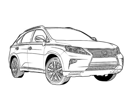 Раскраска Лексус LX 570