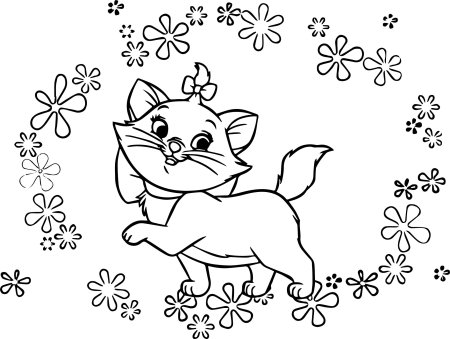 Раскраска. Котики