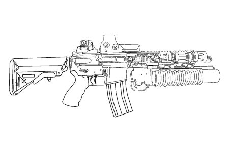 М416 автомат чертеж
