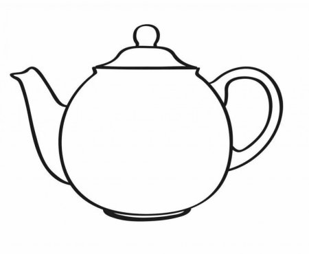 Чайник раскраска