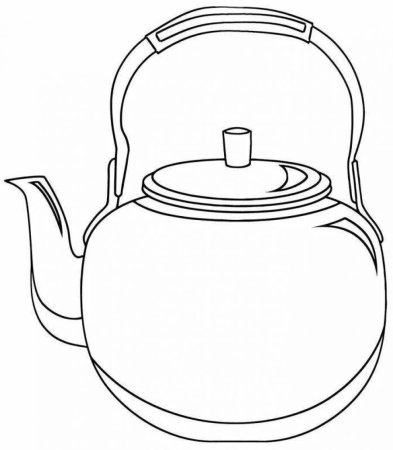 Чайник раскраска