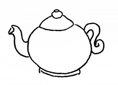 Чайник раскраска