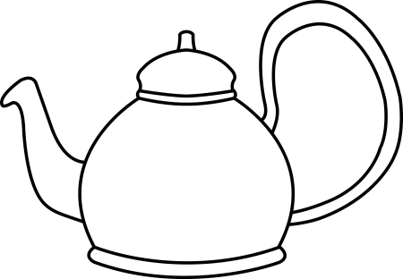 Чайник раскраска