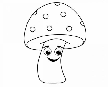 Мухомор раскраска