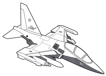 Раскраска истребитель