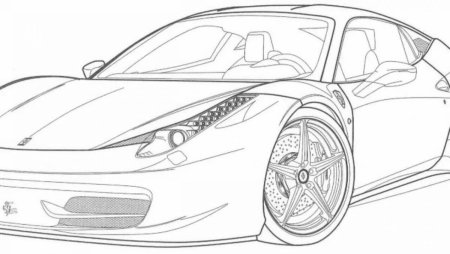 Раскраска Ferrari f50