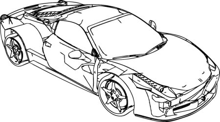Раскраска Ferrari f50