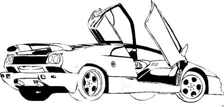 Ferrari f40 раскраска