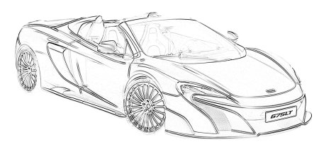 Раскраска Макларен p1