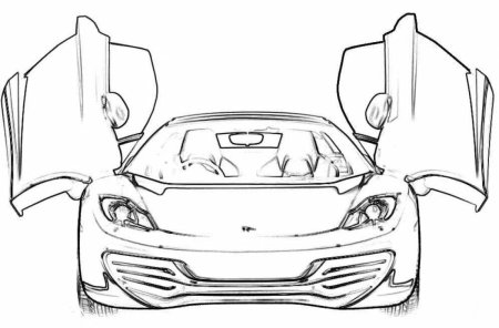 Раскраска Феррари 458 Италия