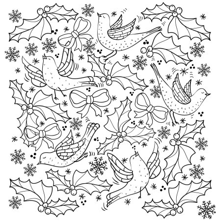 Новогодние антистрессы раскраски