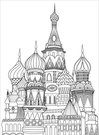 Раскраска храм Серафима Саровского