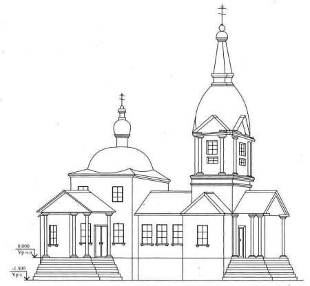 Церковь раскраска для детей