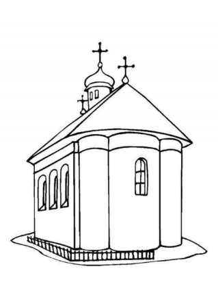 Раскраска храмы и церкви