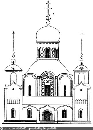 Сергиев Посад церкви раскраска