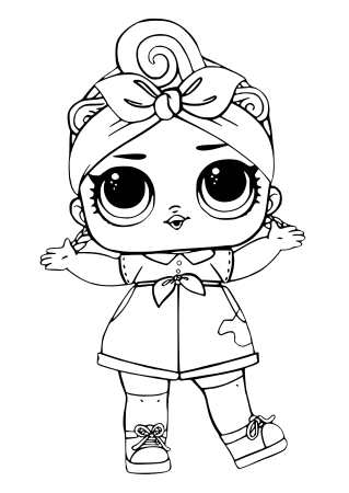 Кукла ЛОЛ Клякса раскраска