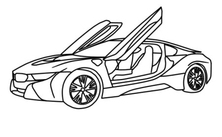 BMW i8 разрисовка