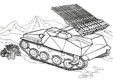 Раскраска танки