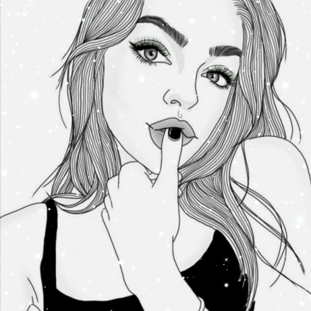 Девушка рисунок