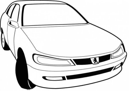Раскраска легковой автомобиль
