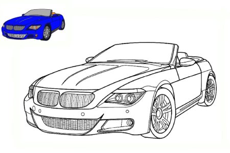 Автомобили (раскраски)