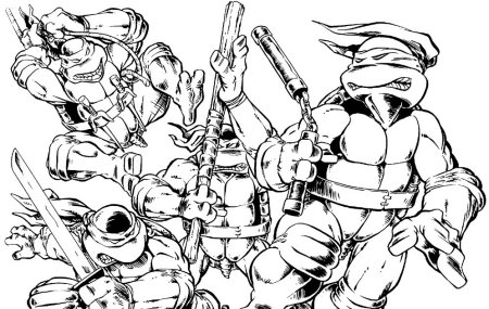 Раскраски Черепашки ниндзя фильм 2