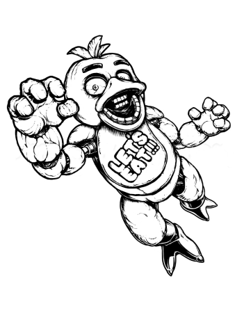 Five Nights at Freddy's раскраска