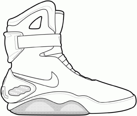 Кроссовок Nike Air Jordan рисунок