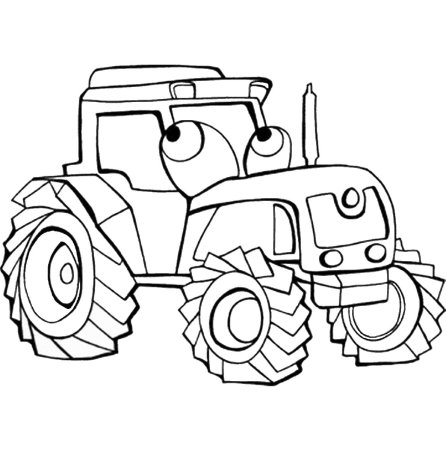 Raskraska для детей Traktor