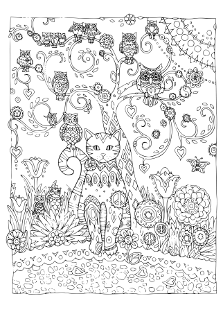 Мандала кошка