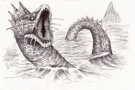 Морское чудовище Лохнесское чудовище