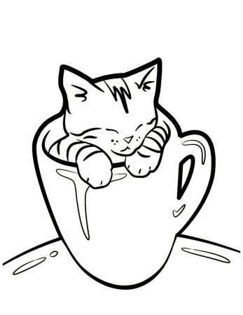 Раскраска кот