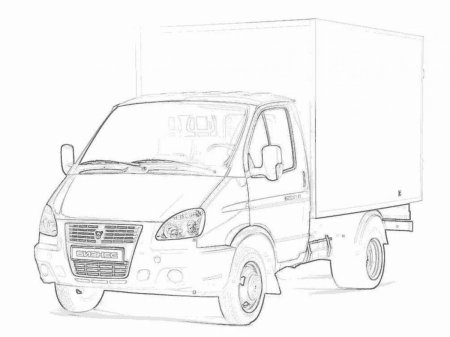 Раскраска Газель 3302 грузовая