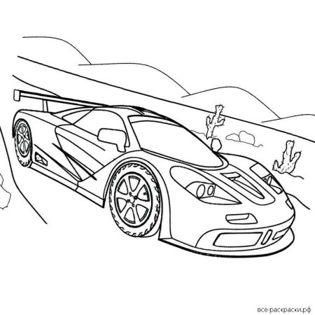 Bugatti Chiron раскраска