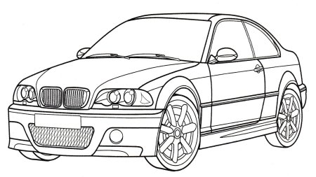 Раскраска БМВ м3 GTR