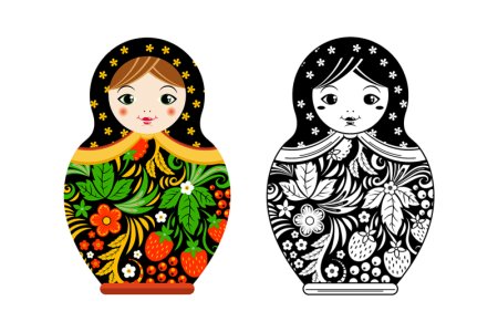 Матрешка Графика
