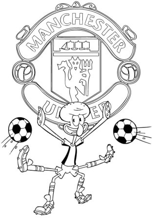 Раскраски футболистов Манчестер Юнайтед